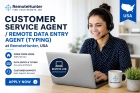 Customer Service Agent / Remote Data Entry Agent (Typing) at RemoteHunter, USA – Apply Now