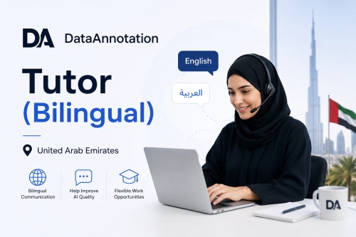 Tutor (Bilingual) at DataAnnotation, UAE