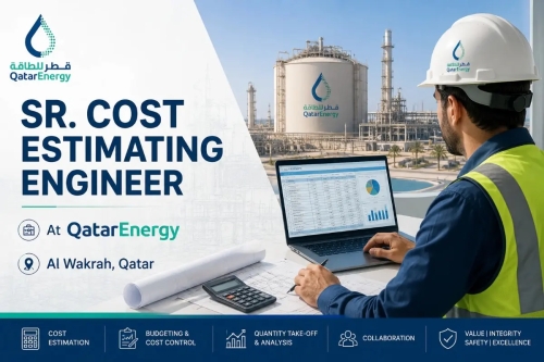 SR. COST ESTIMATING ENGINEER At QatarEnergy, Al Wakrah, Qatar - Apply Now