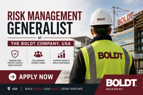 Risk Management Generalist At The Boldt Company, USA - Apply Now